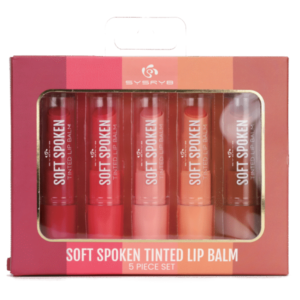 SPK-23023-BG-SL Soft Spoken Tinted Lip Balm 5 - Piece Set
