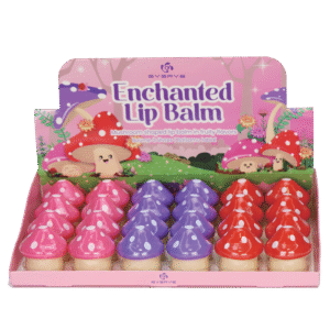 SPK-23024-BG-SL Enchanted Mushroom - Shaped Lip Balm Set