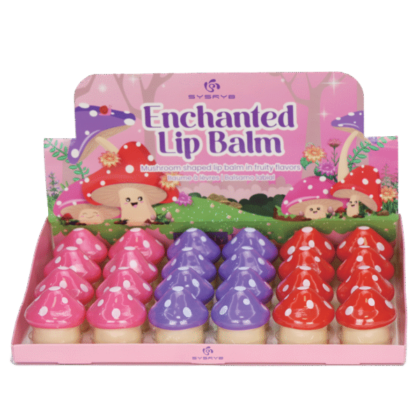 SPK-23024-BG-SL Enchanted Mushroom - Shaped Lip Balm Set